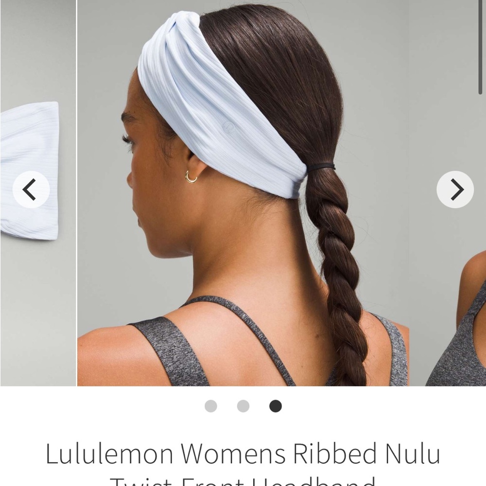 Lululemon Women's Ribbed Nulu Twist Front Headband